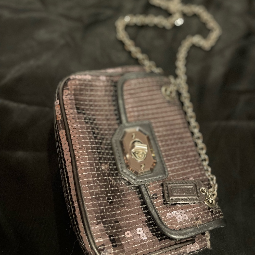 Special edition sequined coach purse